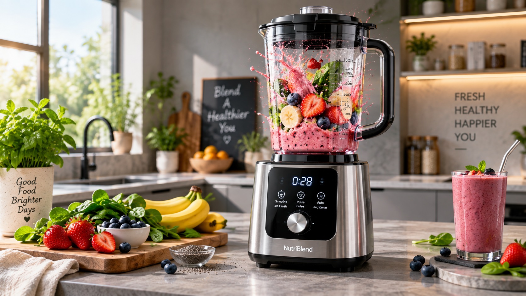Best smart blender for smoothies and shakes on a kitchen counter